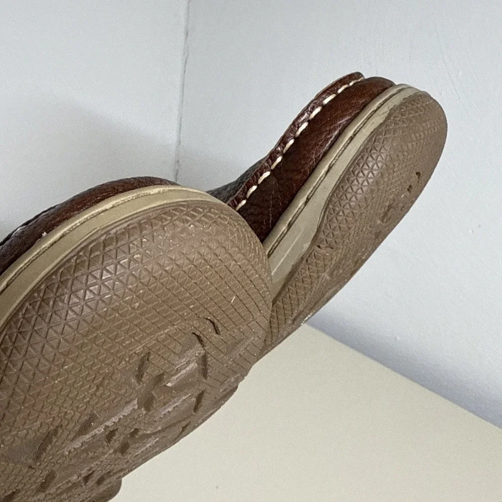 Bass & Co Size 10,5 M Men's Brown Leather Slip-on Co. Baron 3 Loafers Shoes